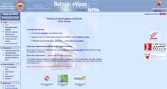 Desktop Screenshot of evisa.gov.bh